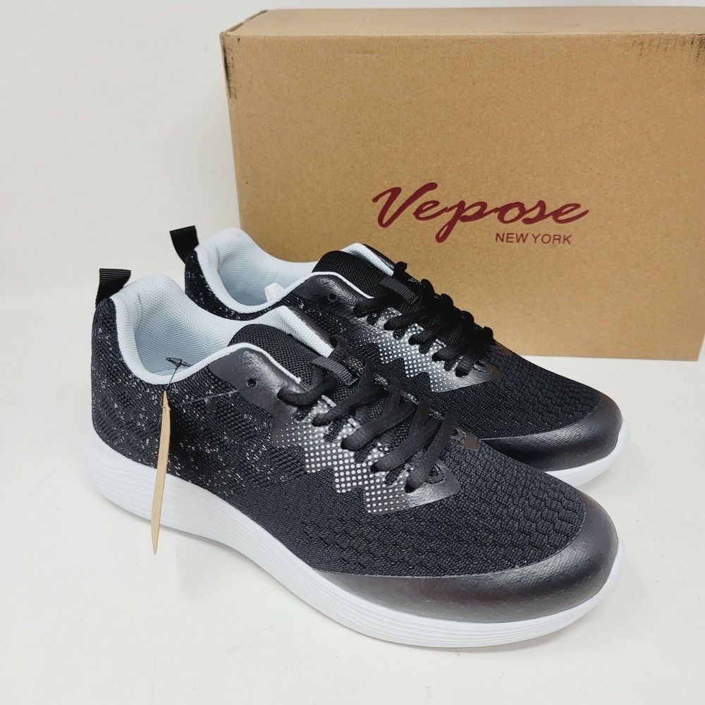 Vepose Women's Sneakers Sz 7 M Running Shoes Black Casual